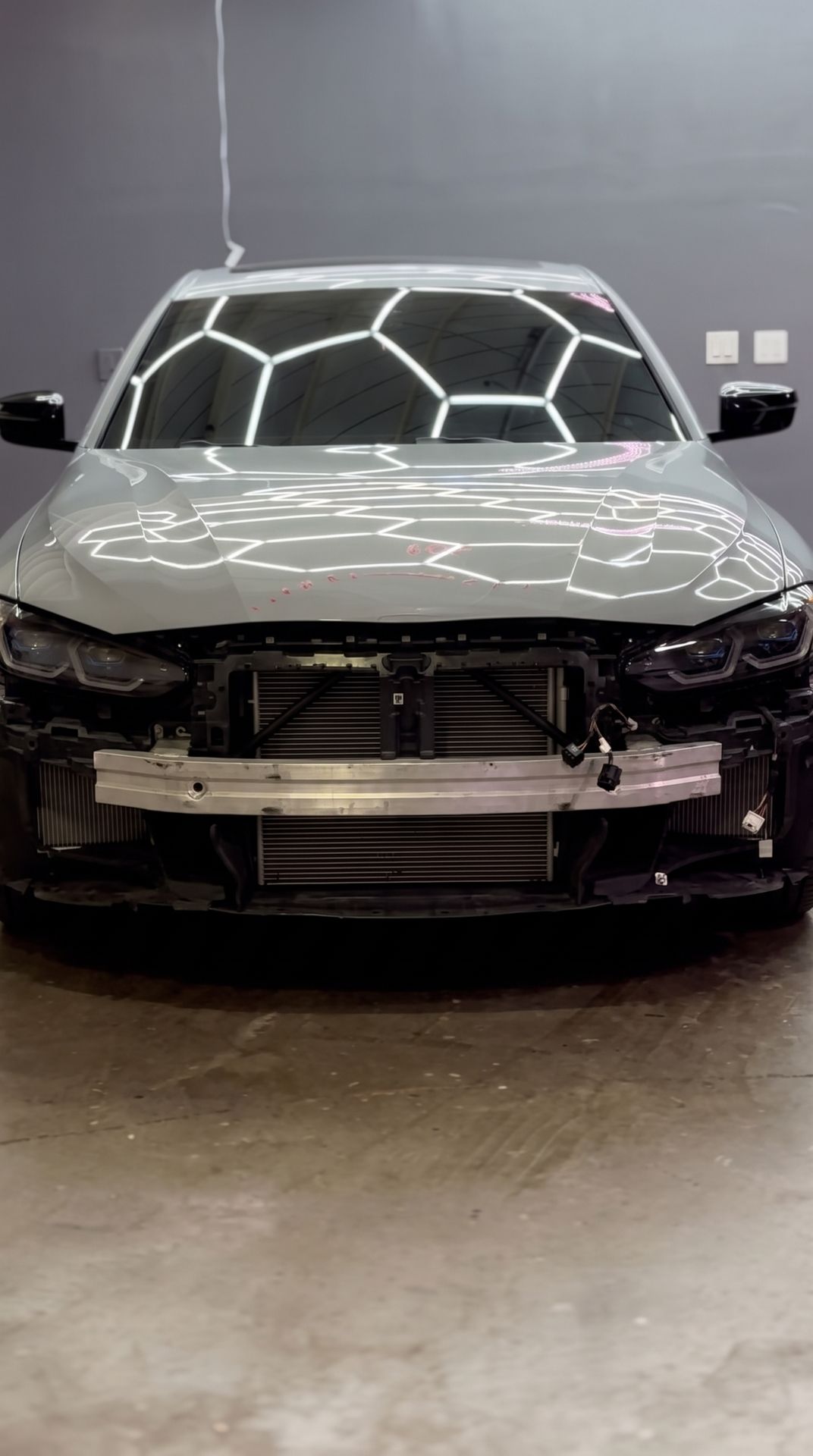 BMW 4 Series front-end damage